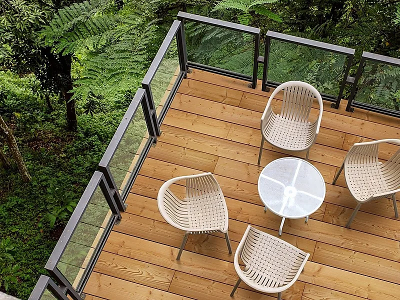 Timber Decking & Cladding, wood flooring & finishes supplied by Duara Group for the timber & wood products sector