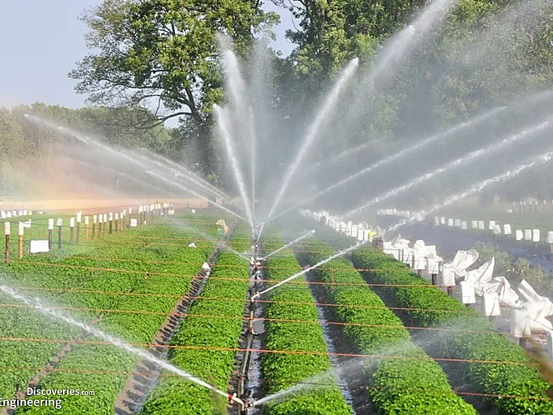 Sprinkler Irrigation Systems, irrigation equipment supplied by Duara Group for the agriculture sector
